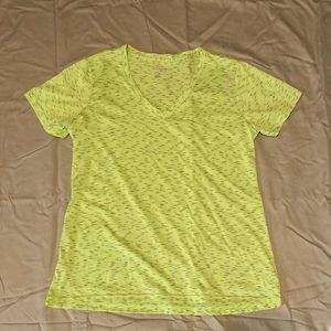 Women’s yellow lime green athletic Reebok shirt
